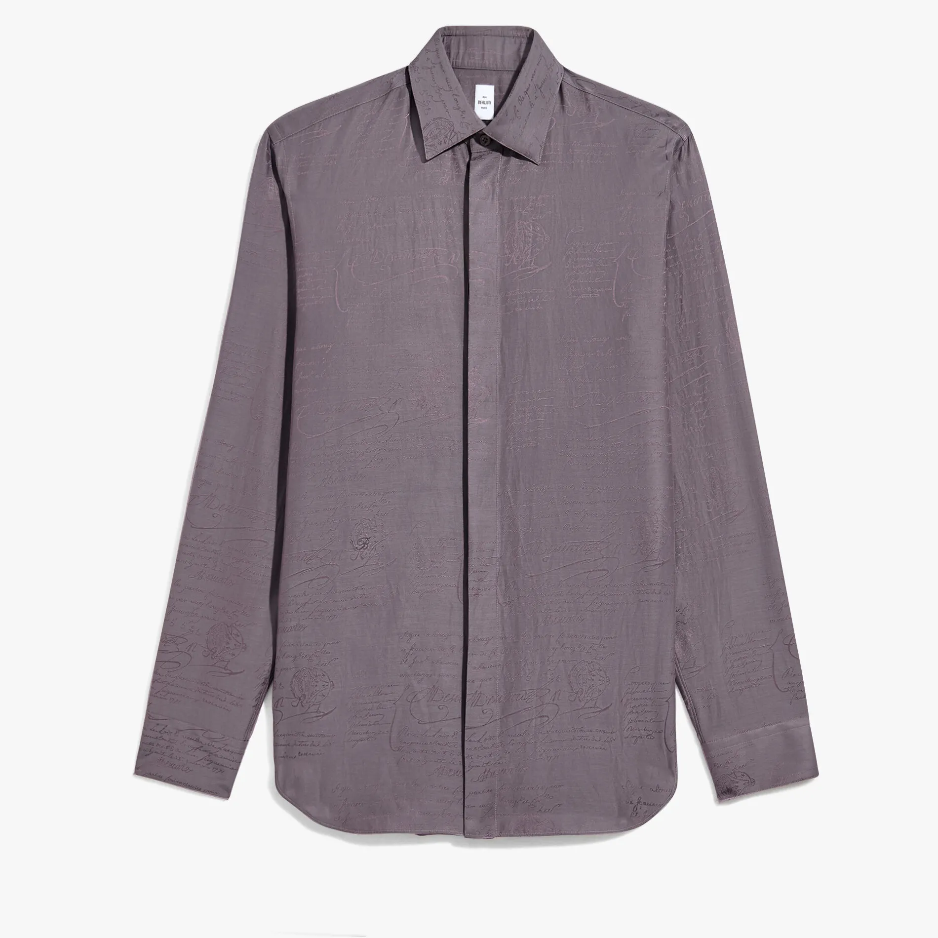 Berluti Chemise Andy en Coton et Soie Scritto | Chemises