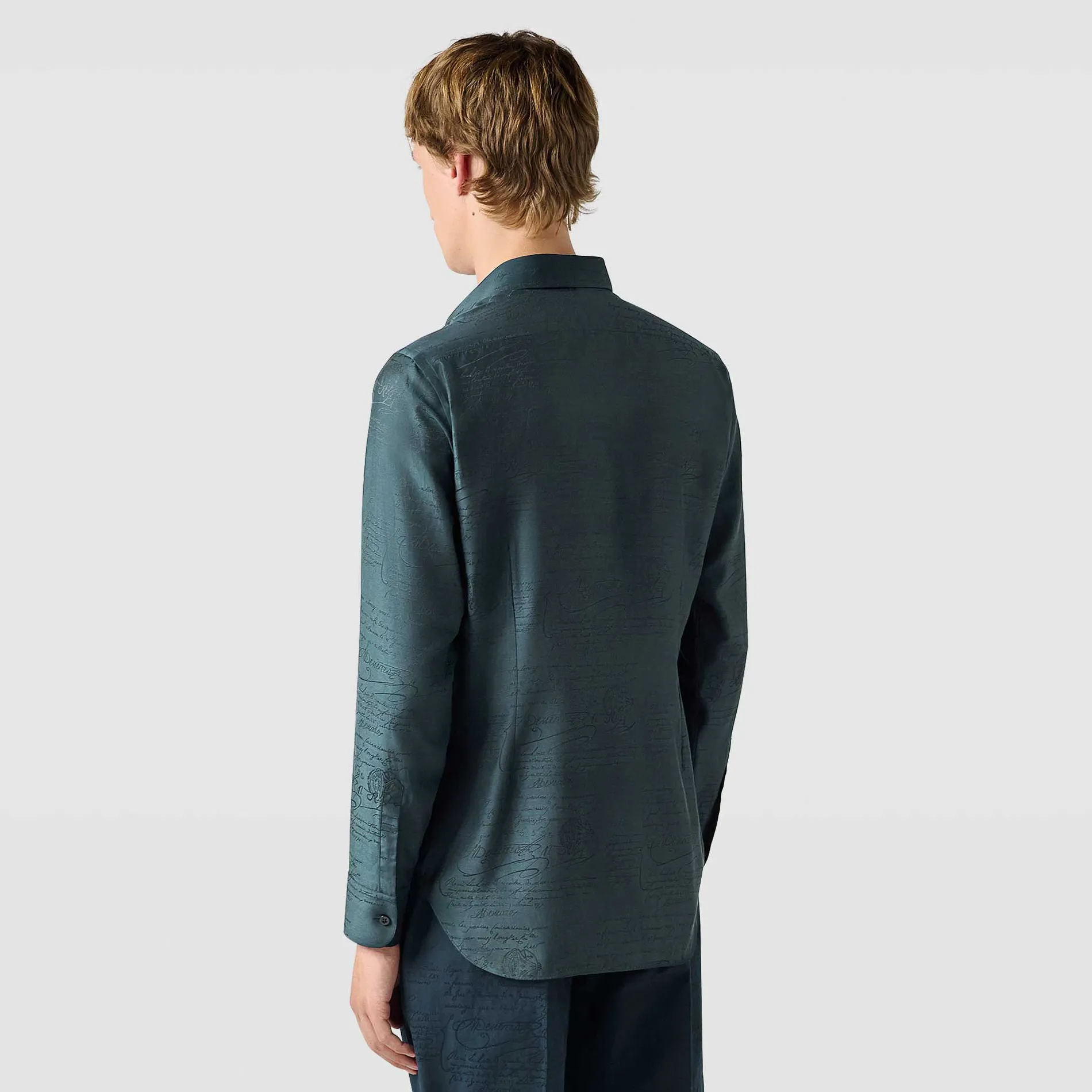 Berluti Chemise Andy En Coton Et Soie Scritto | Chemises
