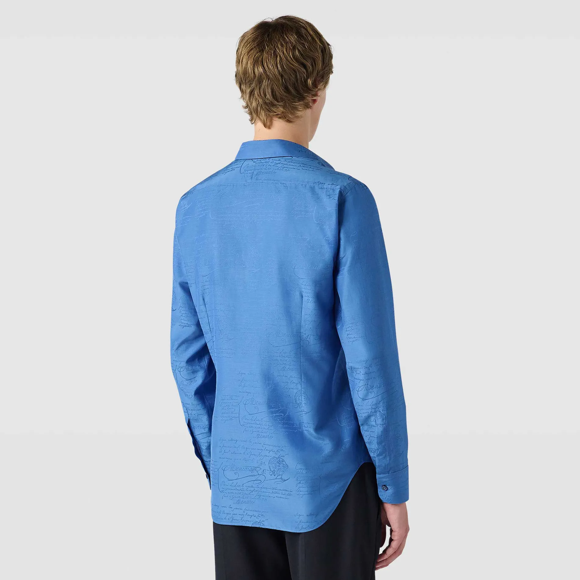 Berluti Chemise Andy en Coton et Soie Scritto | Chemises