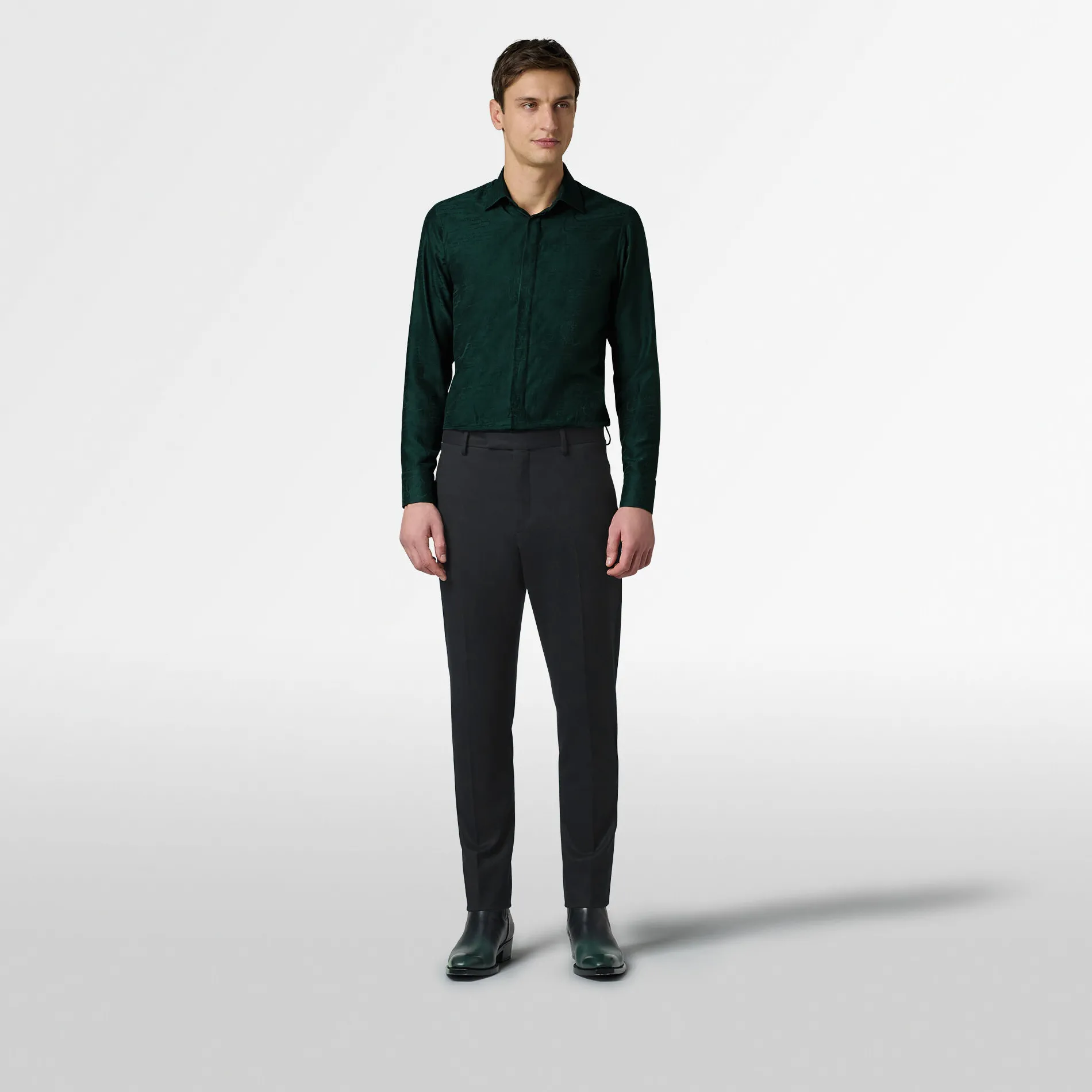Berluti Chemise Andy en Coton et Soie Scritto | Chemises