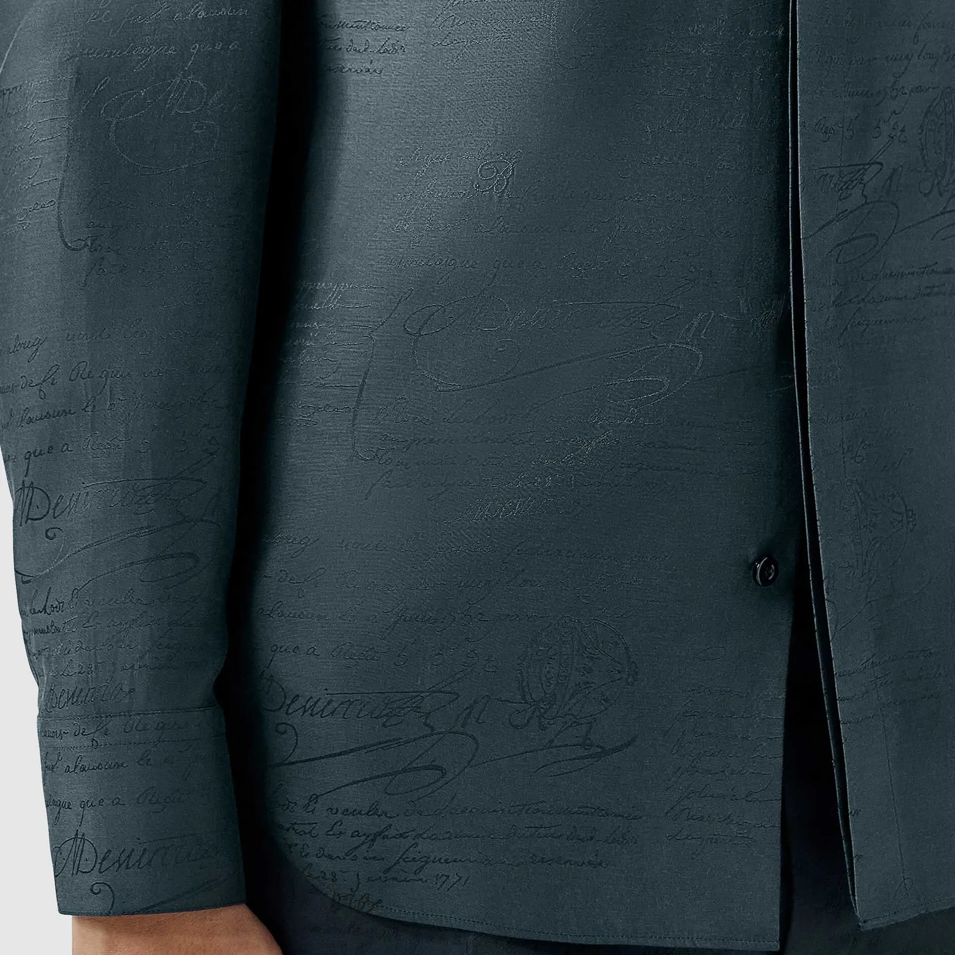 Berluti Chemise Andy En Coton Et Soie Scritto | Chemises