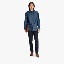 Berluti Chemise Avec &Eacute;tiquette En Cuir | Chemises