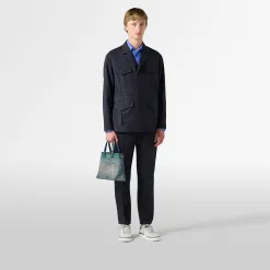 Berluti Chemise En Lin Avec Poche Scritto | Chemises