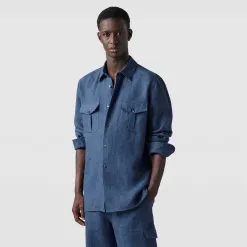 Berluti Chemise Militaire En Lin | Chemises