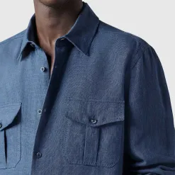 Berluti Chemise Militaire En Lin | Chemises