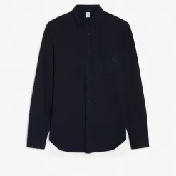 Berluti Chemise Piqu&eacute;e Avec Poche Scritto | Chemises