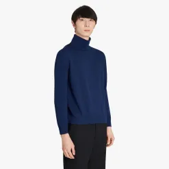 Berluti Col Roul&eacute; En Laine Avec D&eacute;tails En Cuir | Maille & Sweatshirts