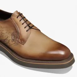 Berluti Derby Alessio En Cuir Scritto | Richelieus & Derbies