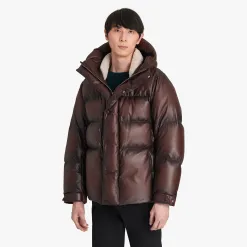 Berluti Doudoune En Cuir Patin&eacute; | Cuir