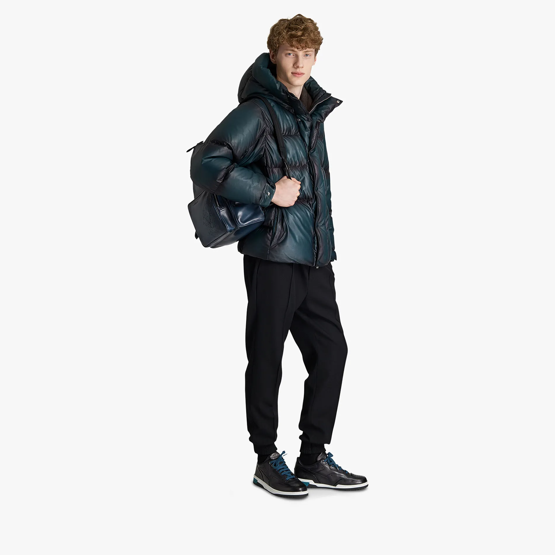 Berluti Doudoune En Cuir Patin&eacute; | Cuir