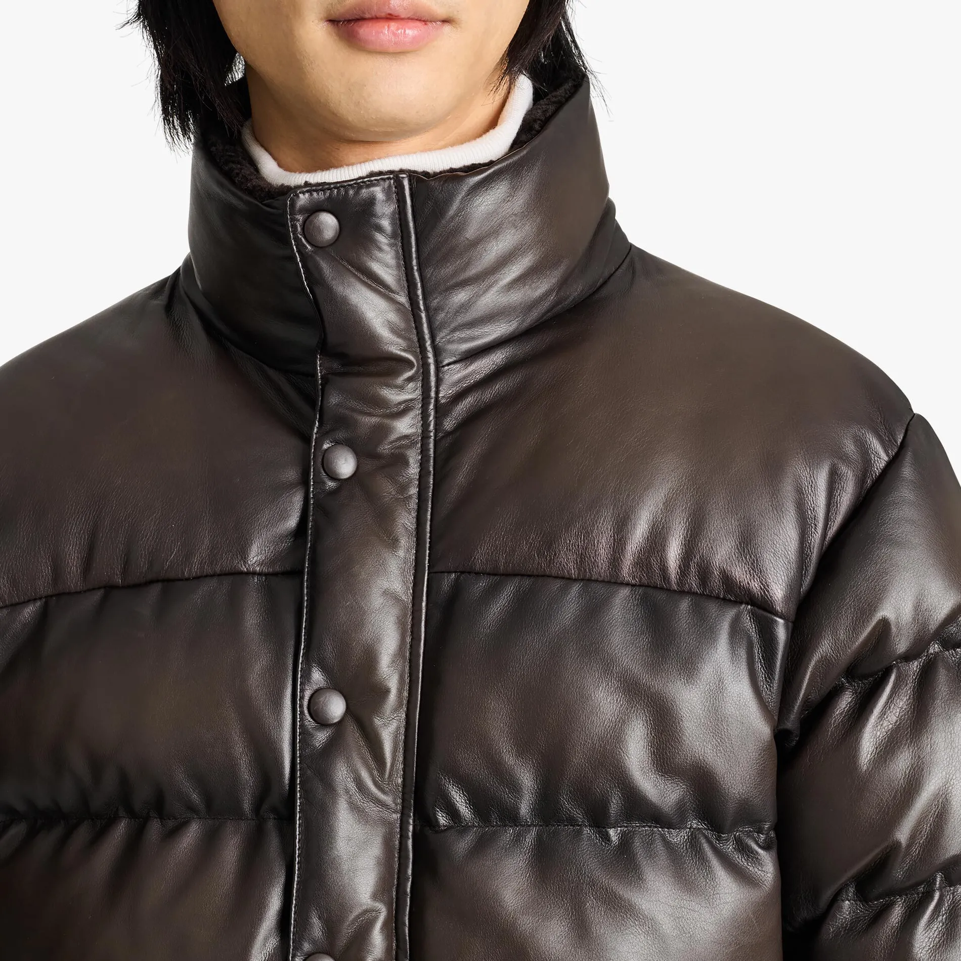 Berluti Doudoune En Cuir Patin&eacute; | Cuir