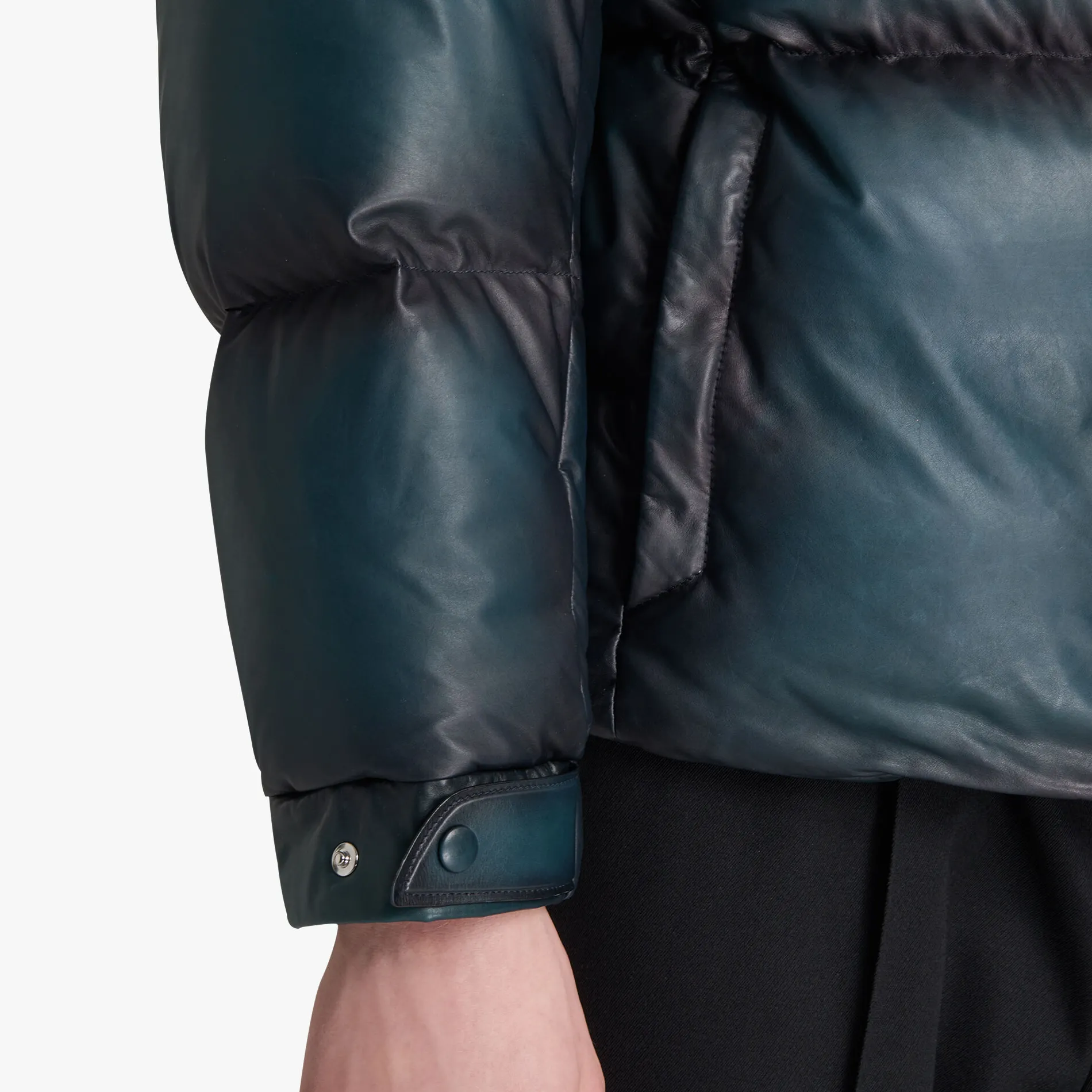 Berluti Doudoune En Cuir Patin&eacute; | Cuir
