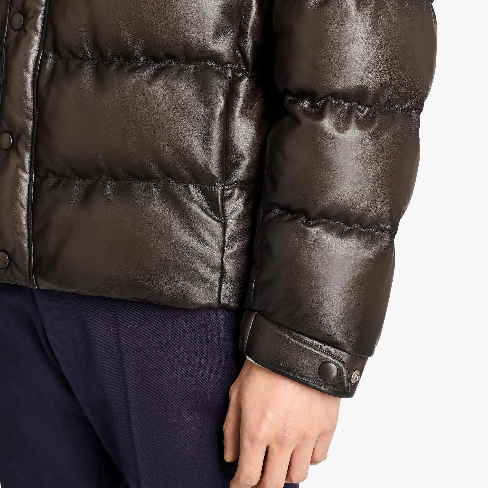 Berluti Doudoune En Cuir Patin&eacute; | Cuir