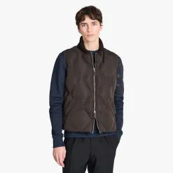 Berluti Doudoune Sans Manches En Nylon Matelass&eacute; Avec Col En Maille | Manteaux & Blousons