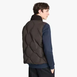 Berluti Doudoune Sans Manches En Nylon Matelass&eacute; Avec Col En Maille | Manteaux & Blousons