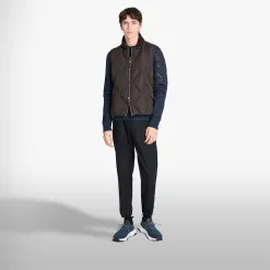 Berluti Doudoune Sans Manches En Nylon Matelass&eacute; Avec Col En Maille | Manteaux & Blousons