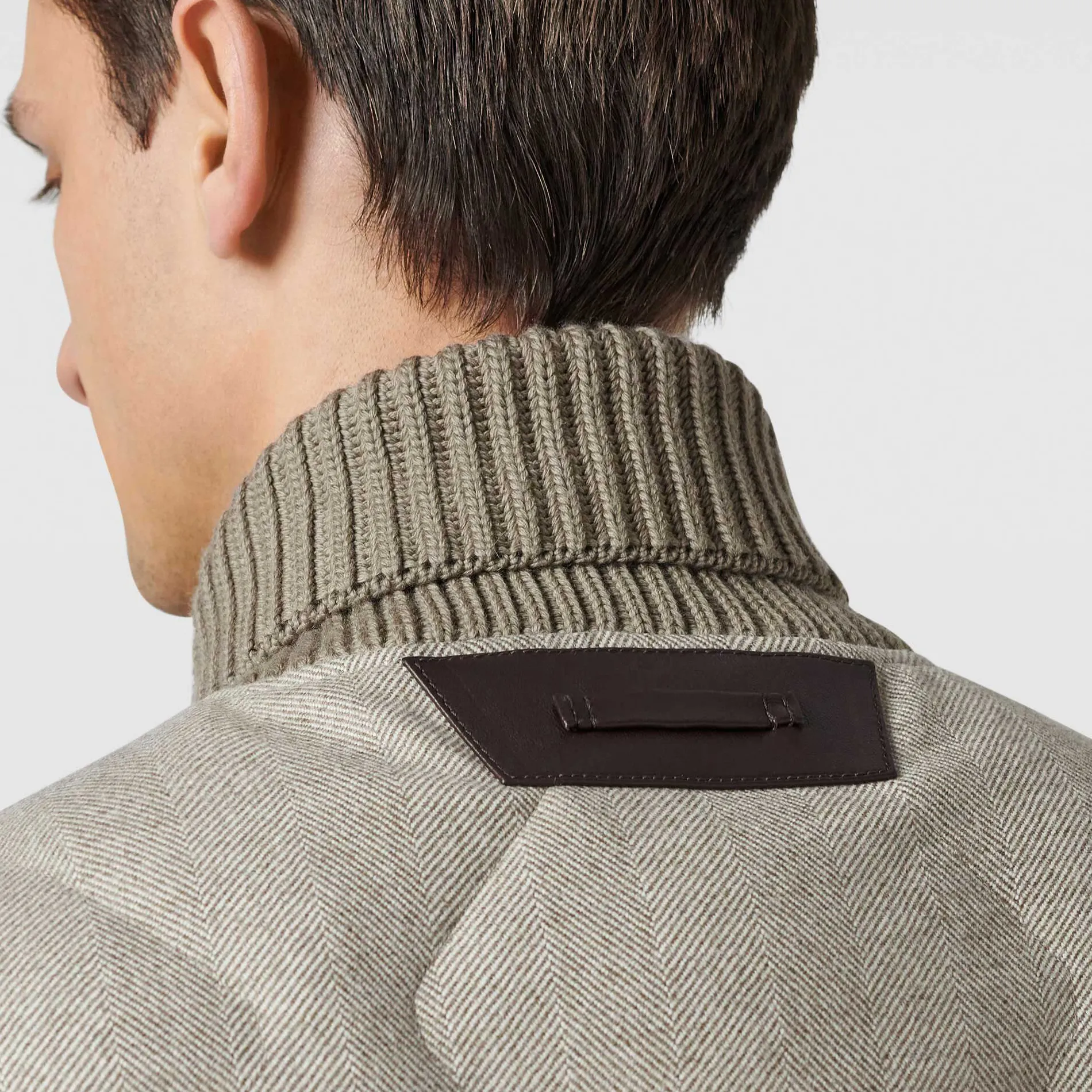 Berluti Doudoune Sans Manches en Laine &agrave; Chevrons | Manteaux & Blousons