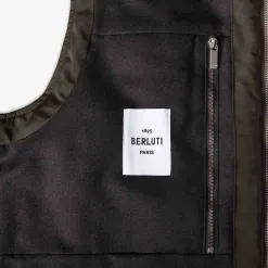Berluti Doudoune Sans Manches En Nylon Matelass&eacute; Avec Col En Maille | Manteaux & Blousons