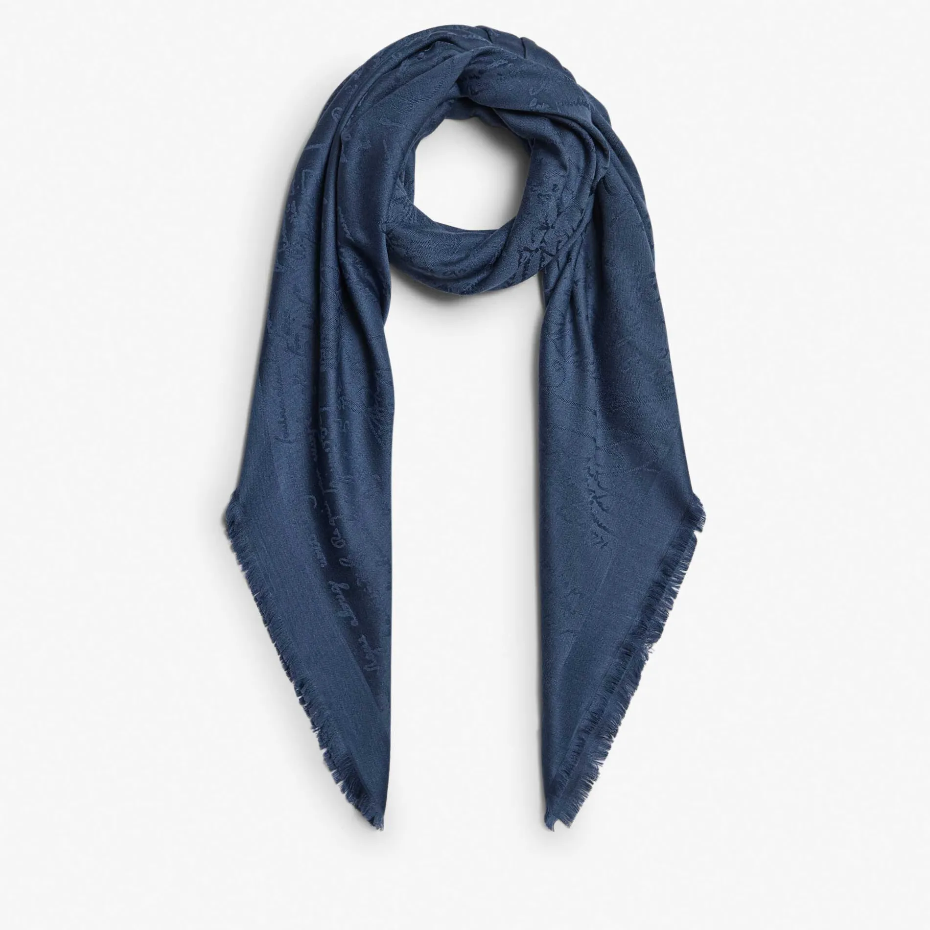 Berluti &Eacute;charpe en Laine et Soie Scritto | Écharpes, Gants & Chapeaux