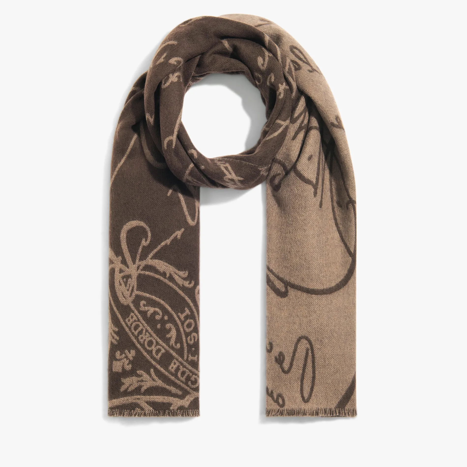 Berluti &Eacute;charpe Scritto en Laine | Écharpes, Gants & Chapeaux