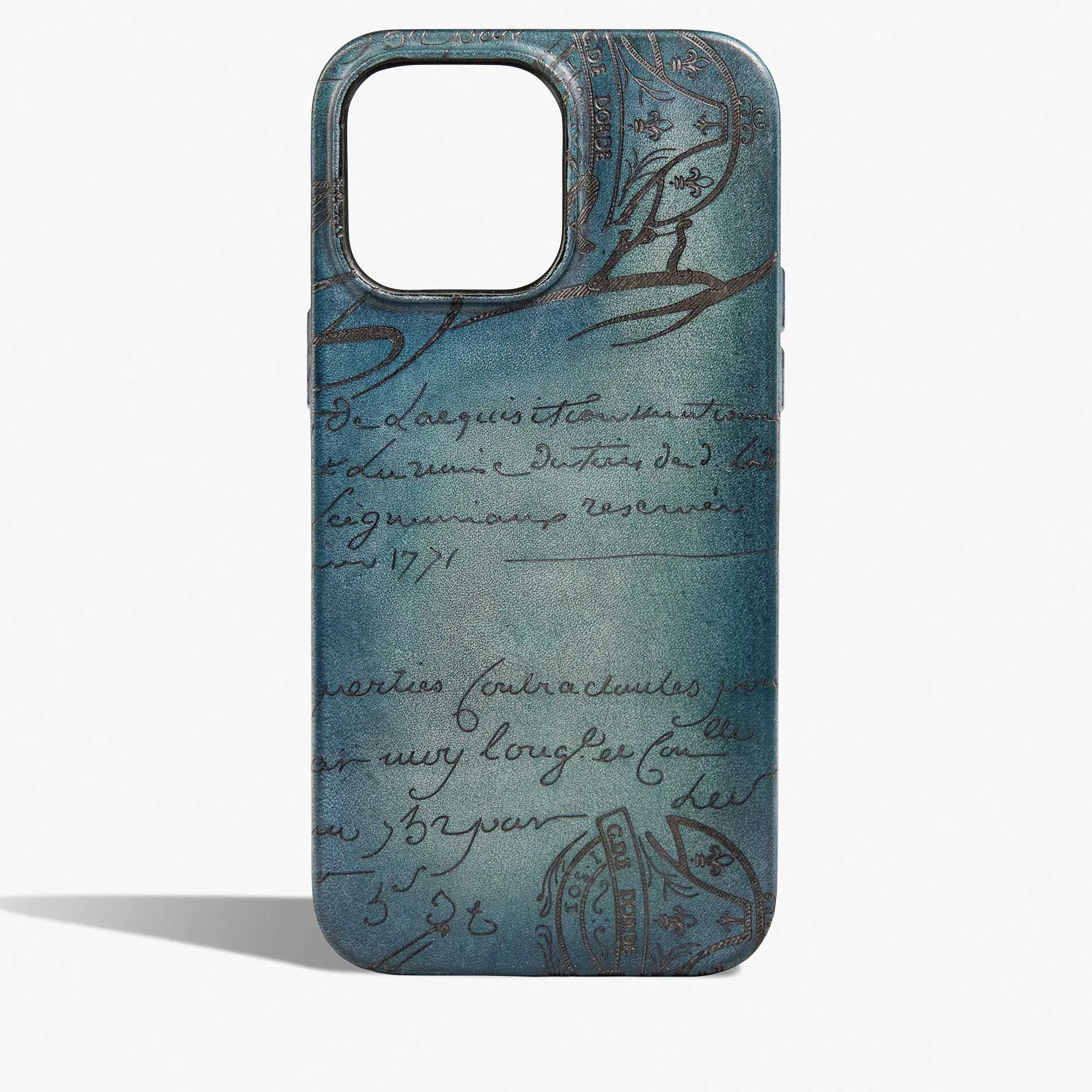 Berluti &Eacute;tui iPhone 15 Pro Max En Cuir Scritto | Housses & Étuis