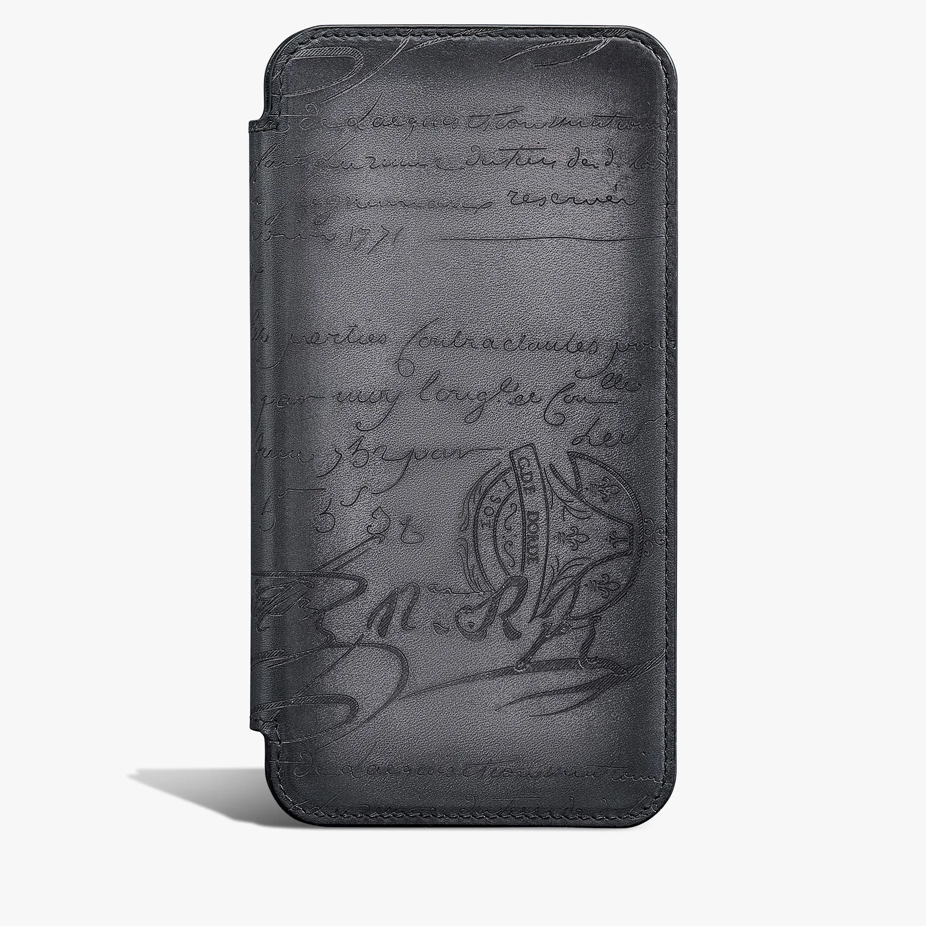Berluti &Eacute;tui iPhone 16 Pro MAx Folio En Cuir Scritto | Housses & Étuis | Objets, High-tech & Lifestyle