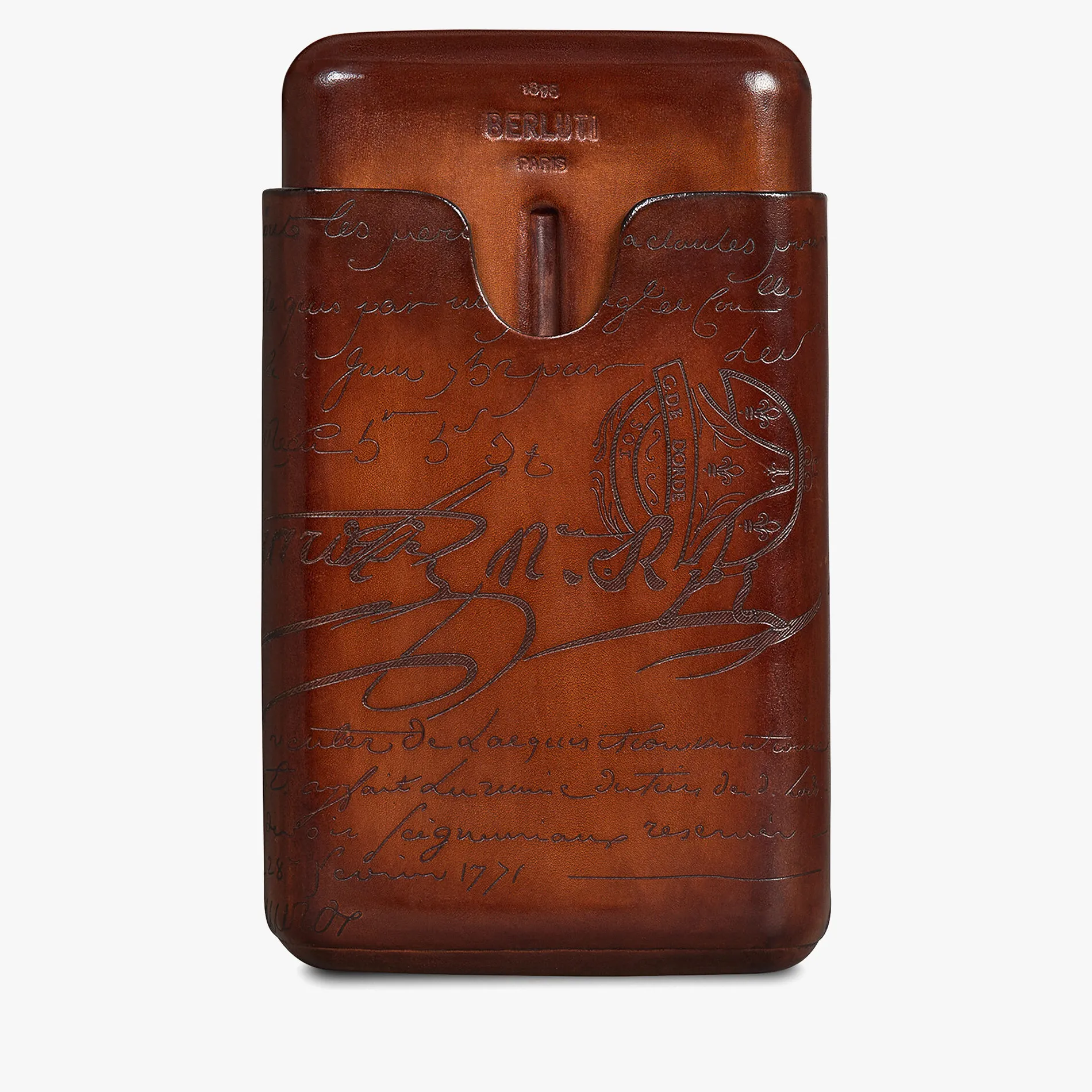 Berluti &Eacute;tui QuatreCigares En Cuir Scritto | Housses & Étuis | Objets, High-tech & Lifestyle