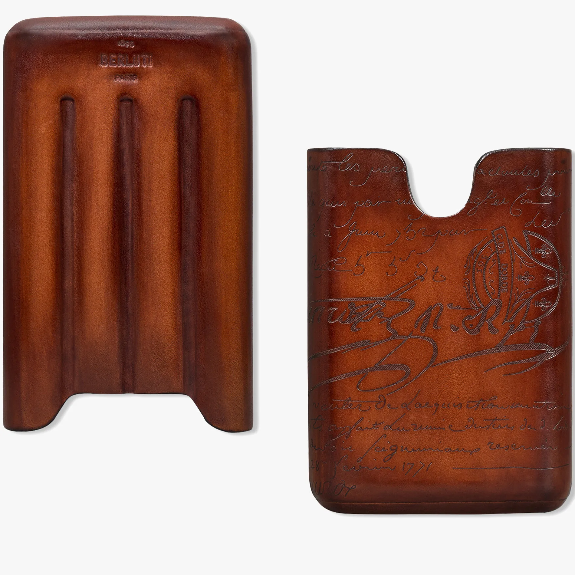 Berluti &Eacute;tui QuatreCigares En Cuir Scritto | Housses & Étuis | Objets, High-tech & Lifestyle