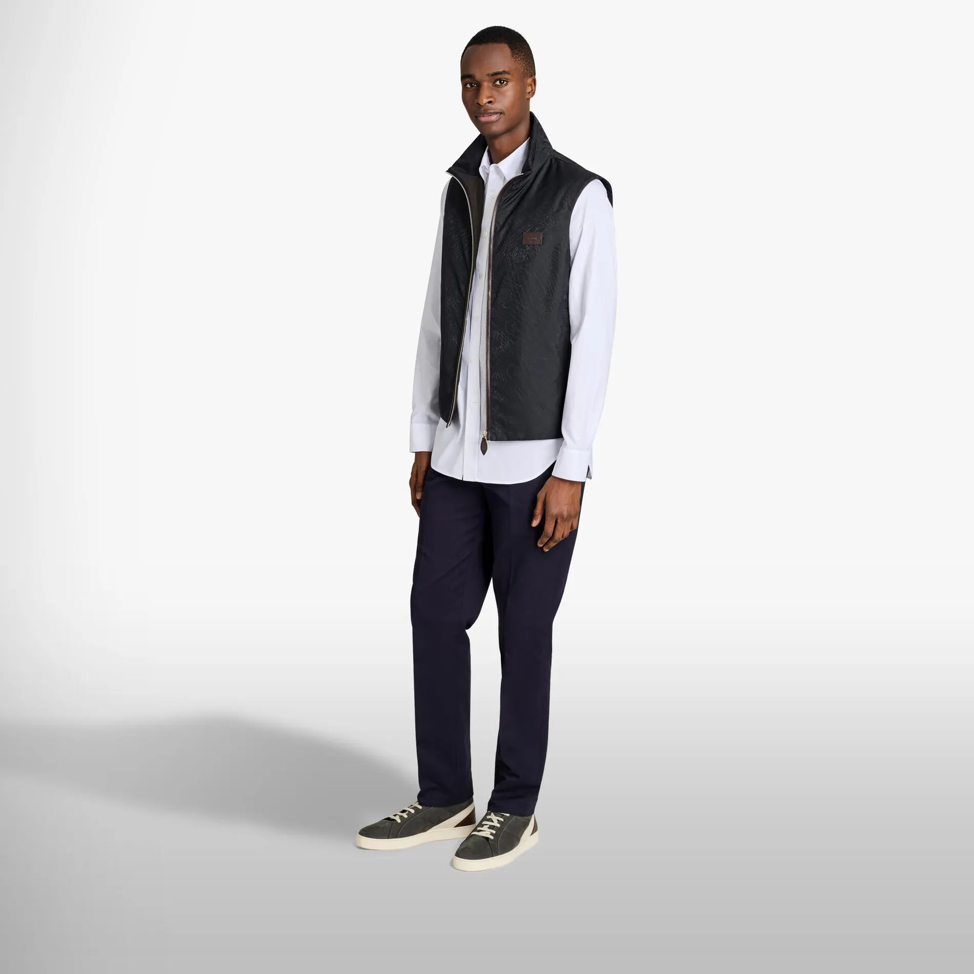 Berluti Gilet Sans Manches En Nylon Scritto | Manteaux & Blousons