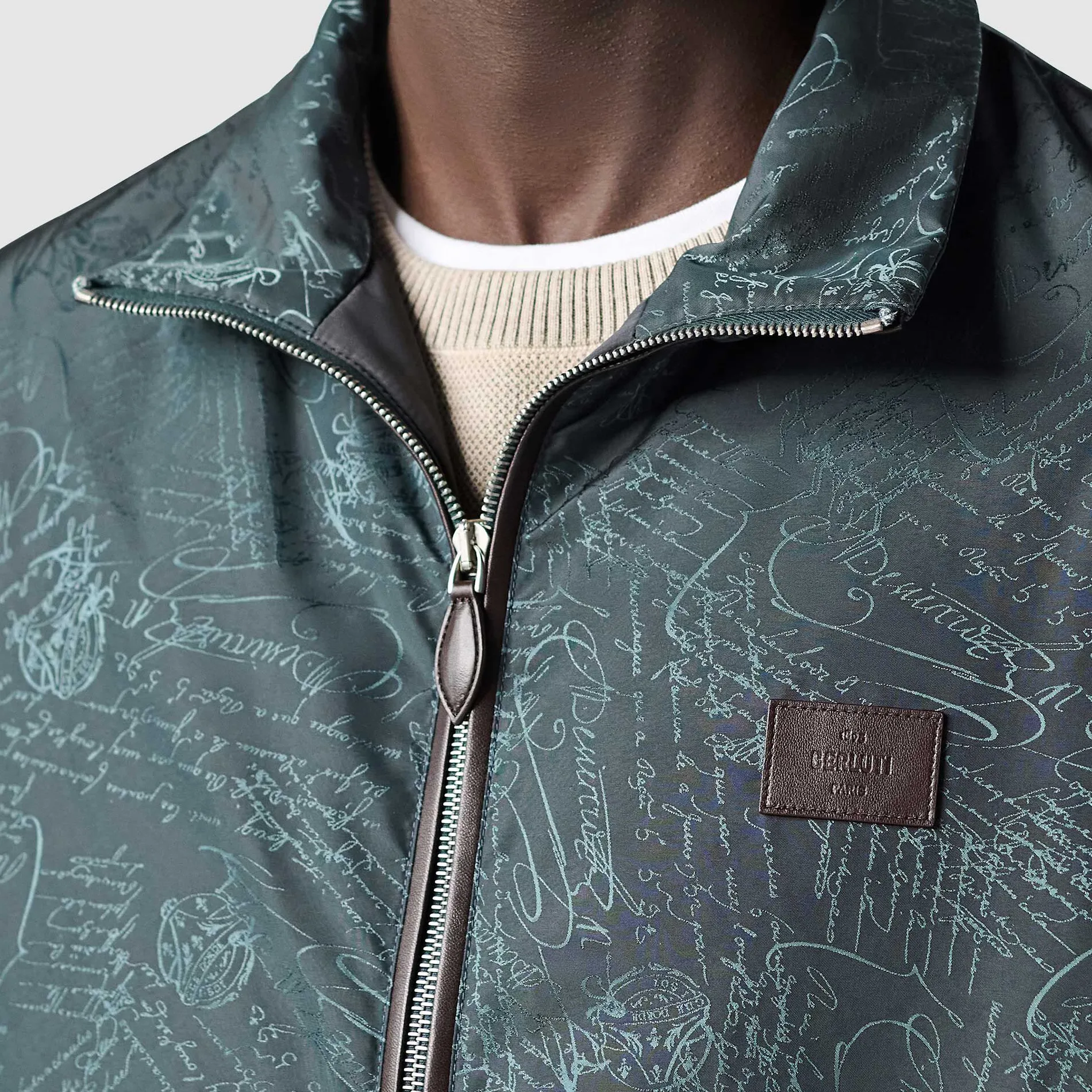 Berluti Gilet Sans Manches En Nylon Scritto | Manteaux & Blousons