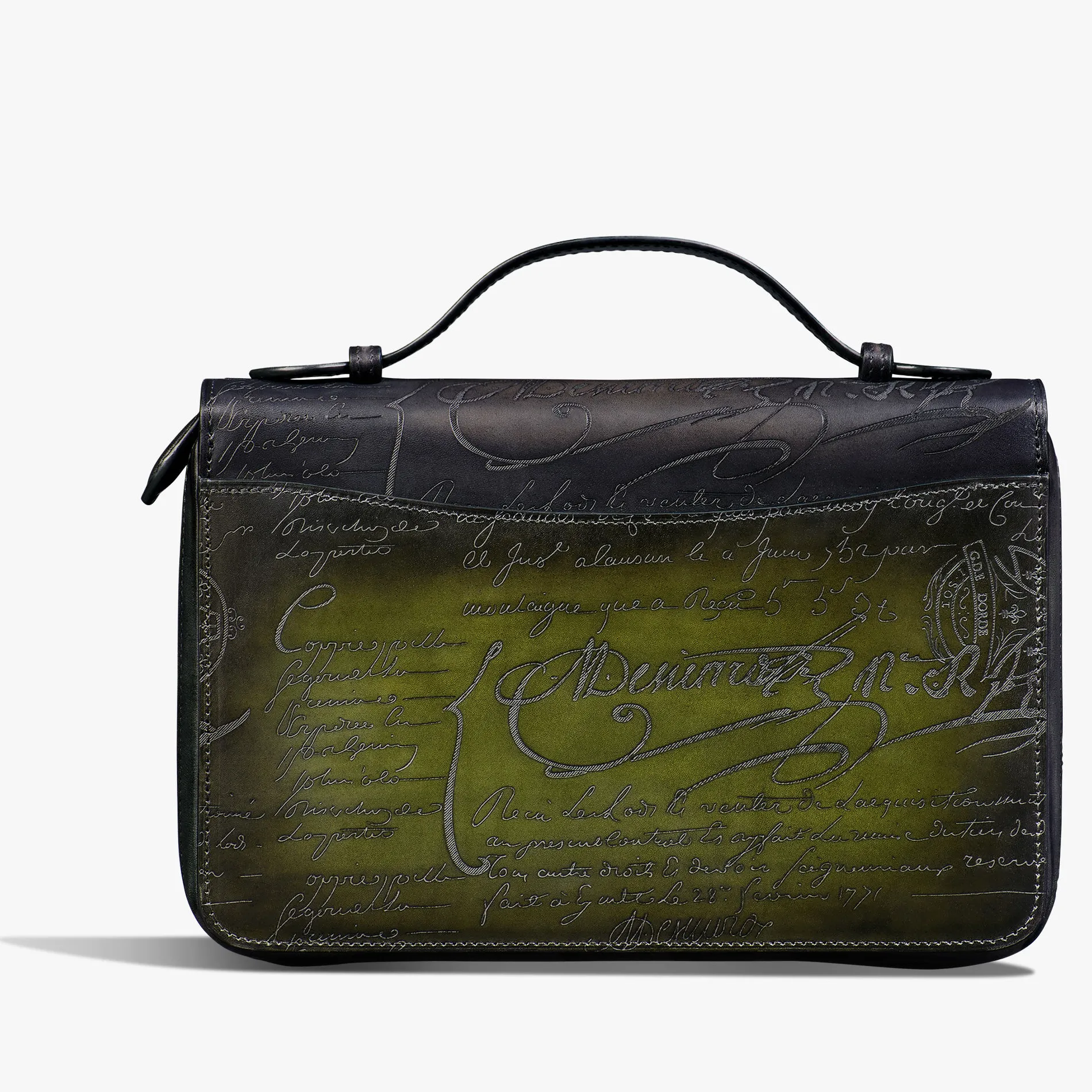 Berluti Long Portefeuille Zipp&eacute; Itauba Wide Gradiant En Cuir Scritto | Portefeuilles