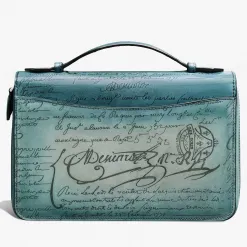 Berluti Long Portefeuille Zipp&eacute; Itauba Wide Gradiant En Cuir Scritto | Portefeuilles