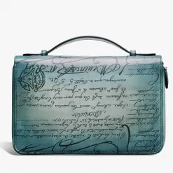 Berluti Long Portefeuille Zipp&eacute; Itauba Wide Gradiant En Cuir Scritto | Portefeuilles