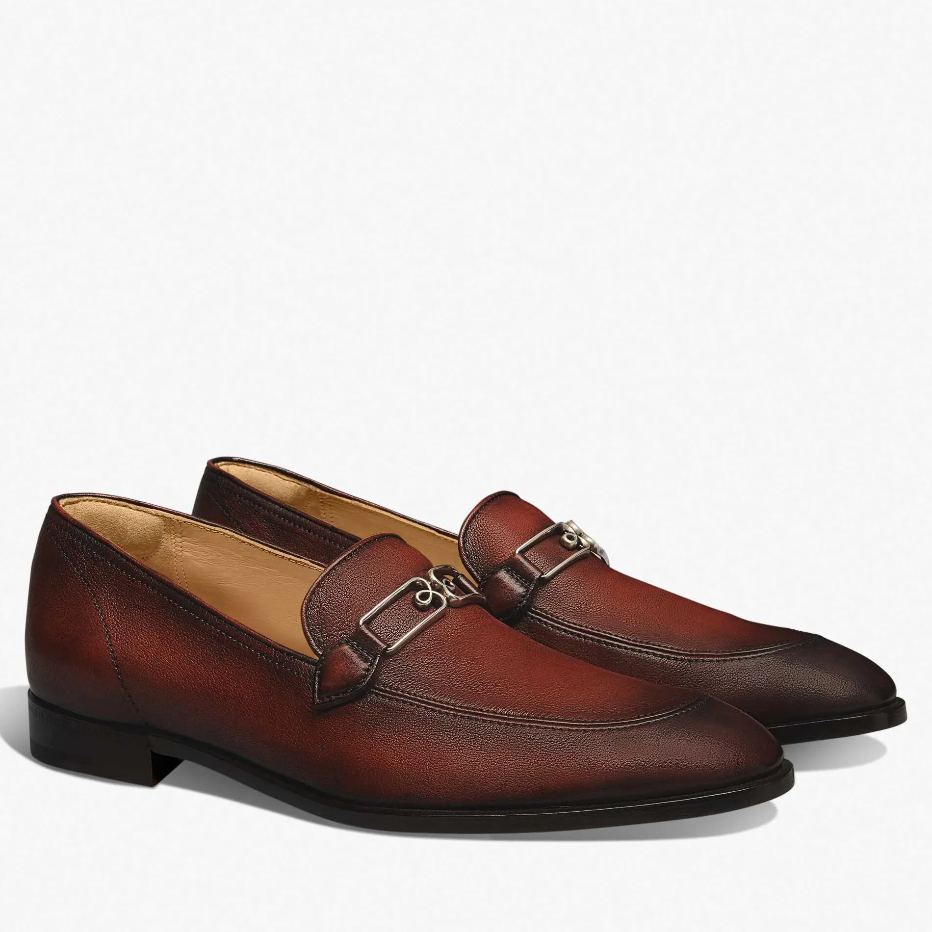 Berluti Mocassin B Volute En Cuir De Veau | Mocassins & Boucles