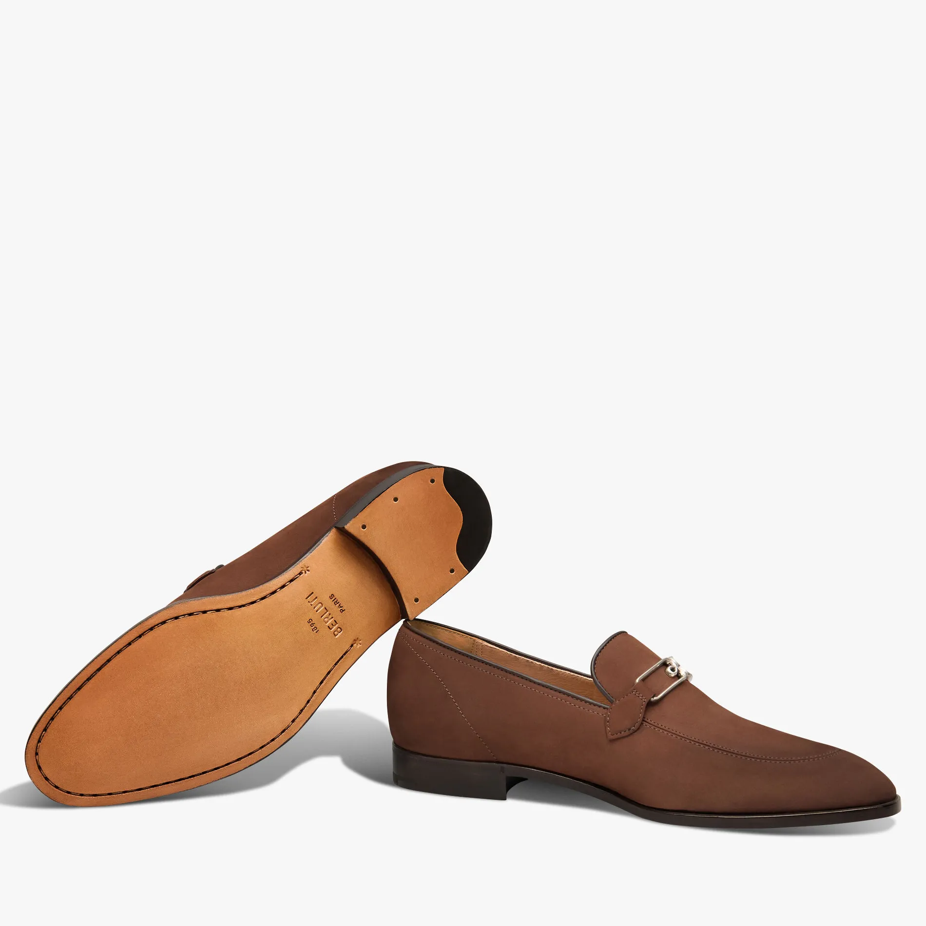 Berluti Mocassin B Volute En Cuir Nubuck | Mocassins & Boucles