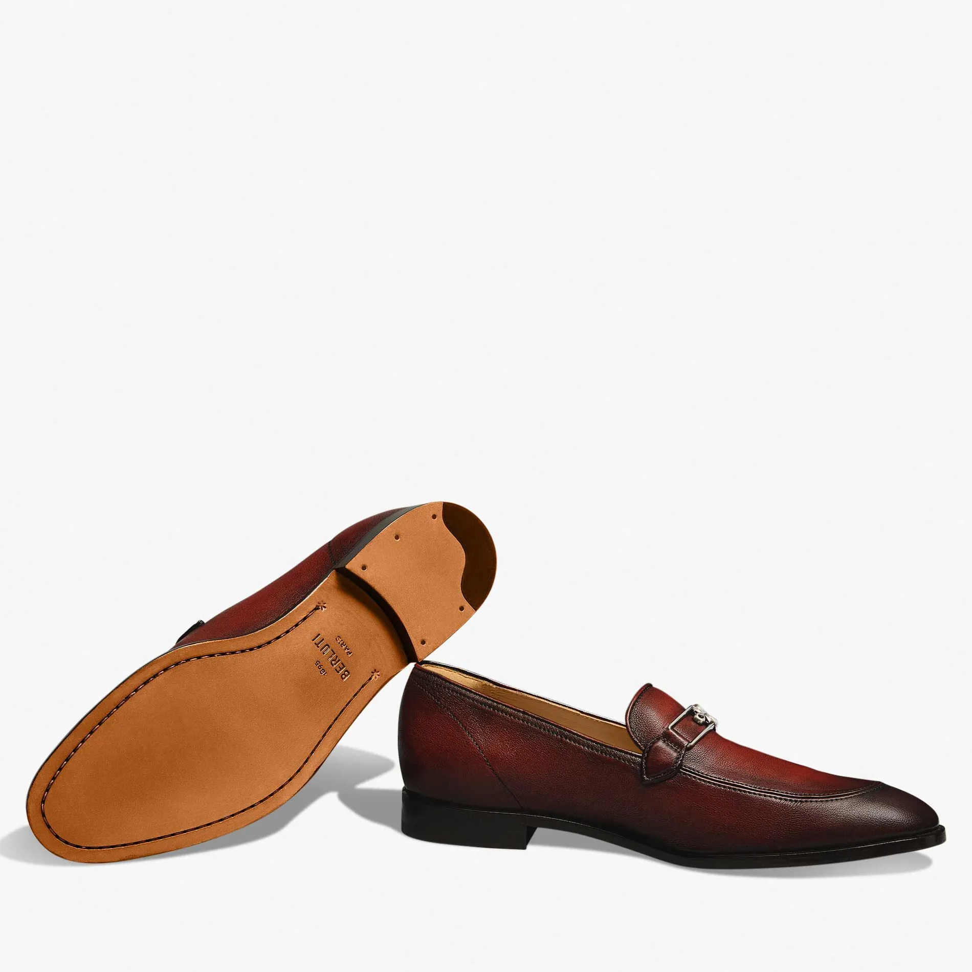 Berluti Mocassin B Volute En Cuir De Veau | Mocassins & Boucles