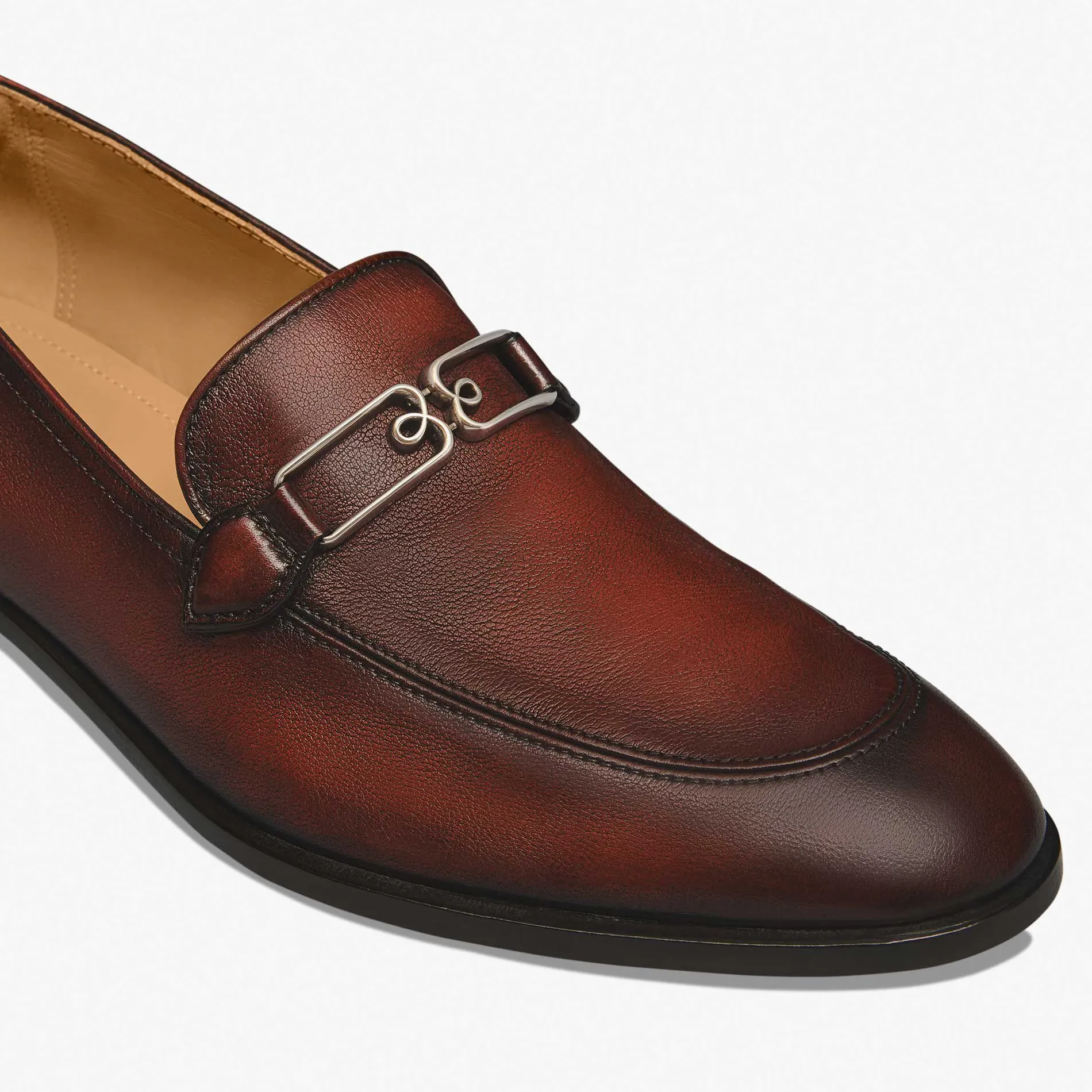 Berluti Mocassin B Volute En Cuir De Veau | Mocassins & Boucles