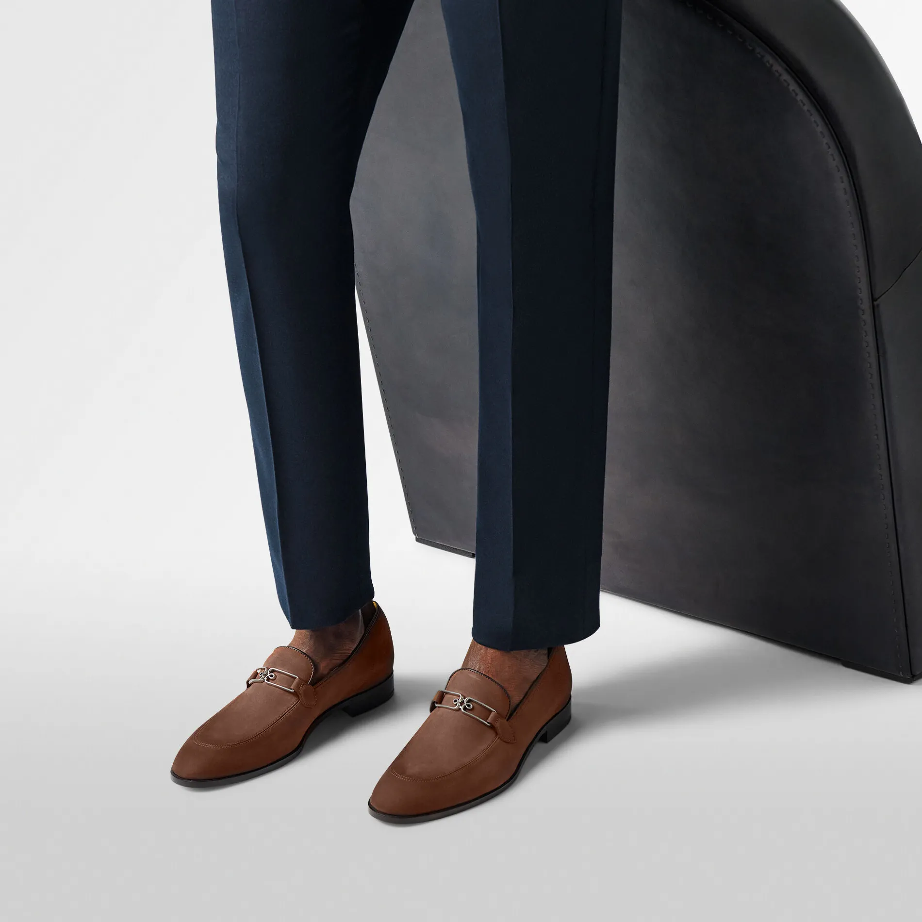 Berluti Mocassin B Volute En Cuir Nubuck | Mocassins & Boucles