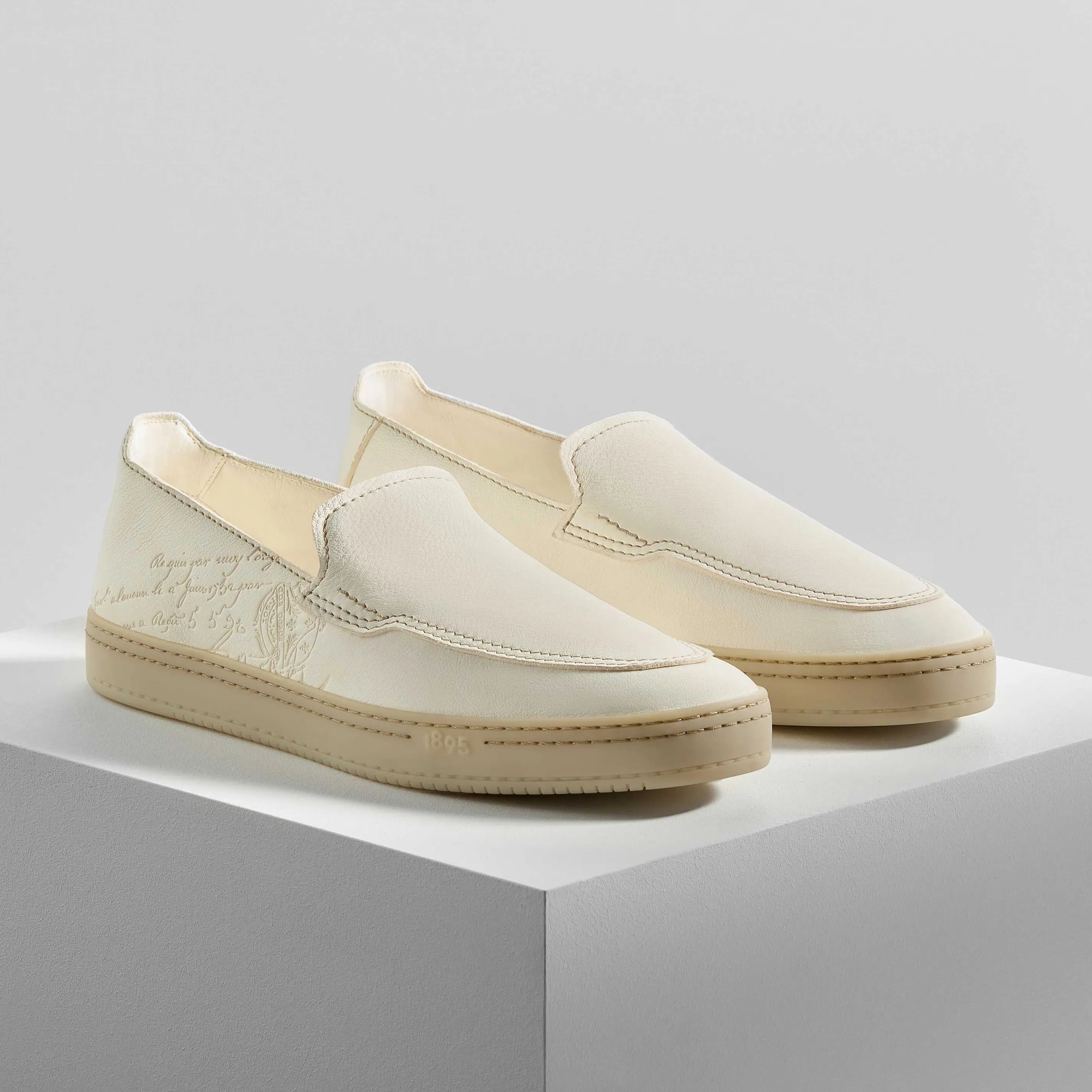 Berluti Mocassin Eden En Cuir Scritto | Mocassins & Boucles