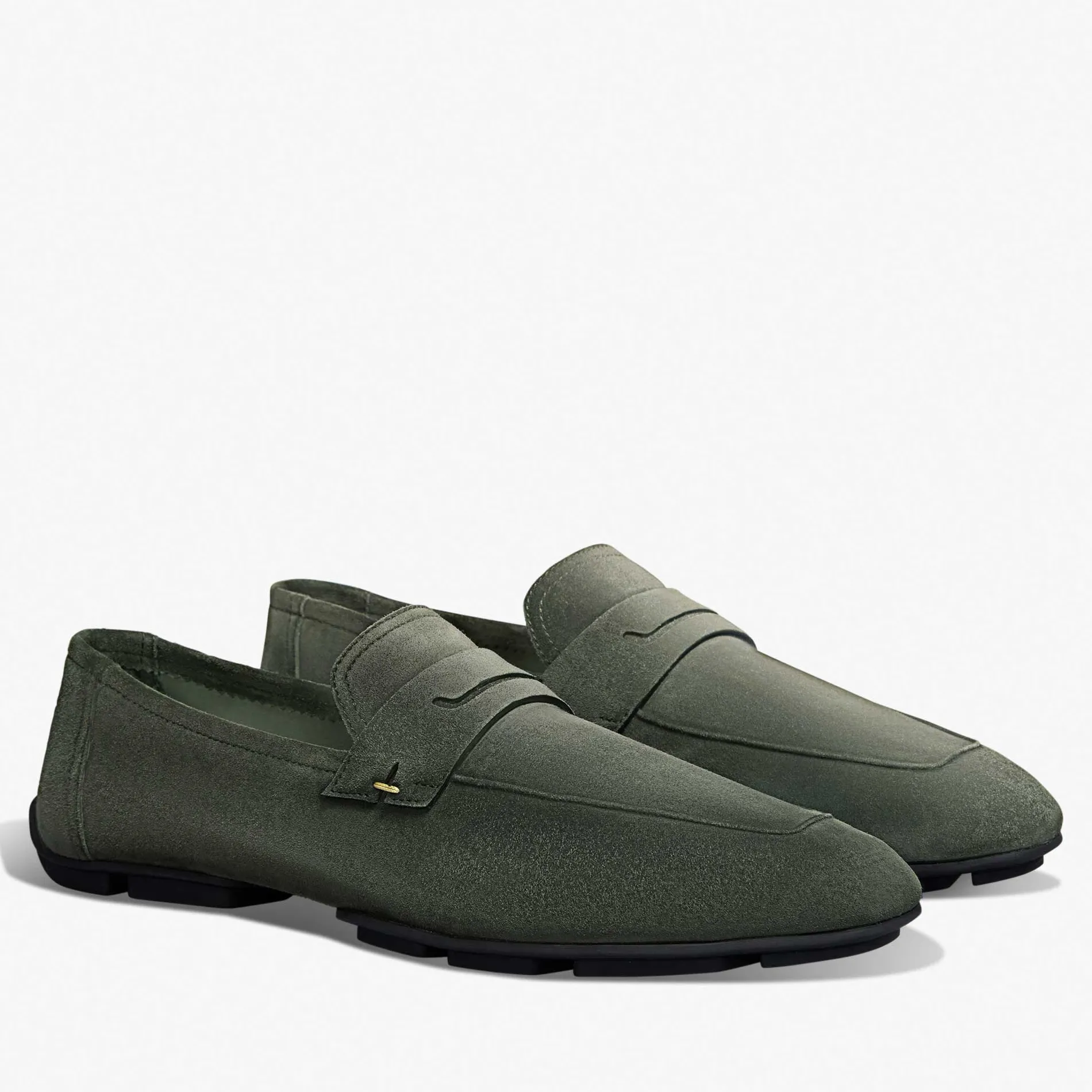Berluti Mocassin Lorenzo Drive En Cuir Camoscio | Mocassins & Boucles