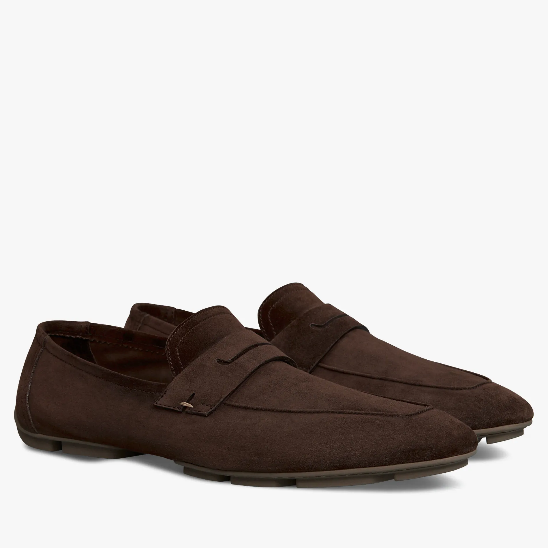 Berluti Mocassin Lorenzo Drive En Cuir Camoscio | Mocassins & Boucles