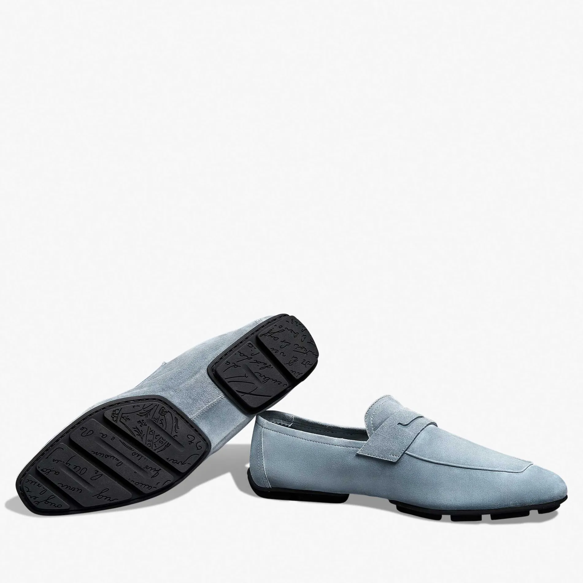 Berluti Mocassin Lorenzo Drive En Cuir Camoscio | Mocassins & Boucles