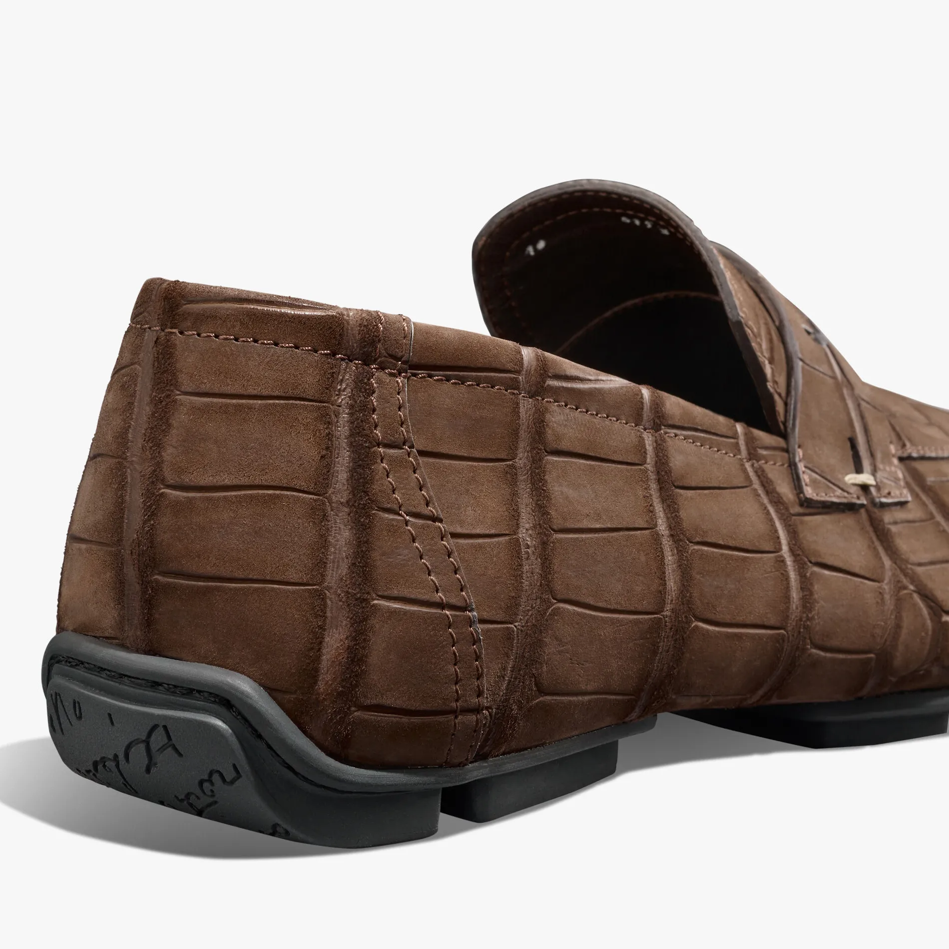 Berluti Mocassin Lorenzo Drive En Cuir d'Alligator Nubucké | Mocassins & Boucles