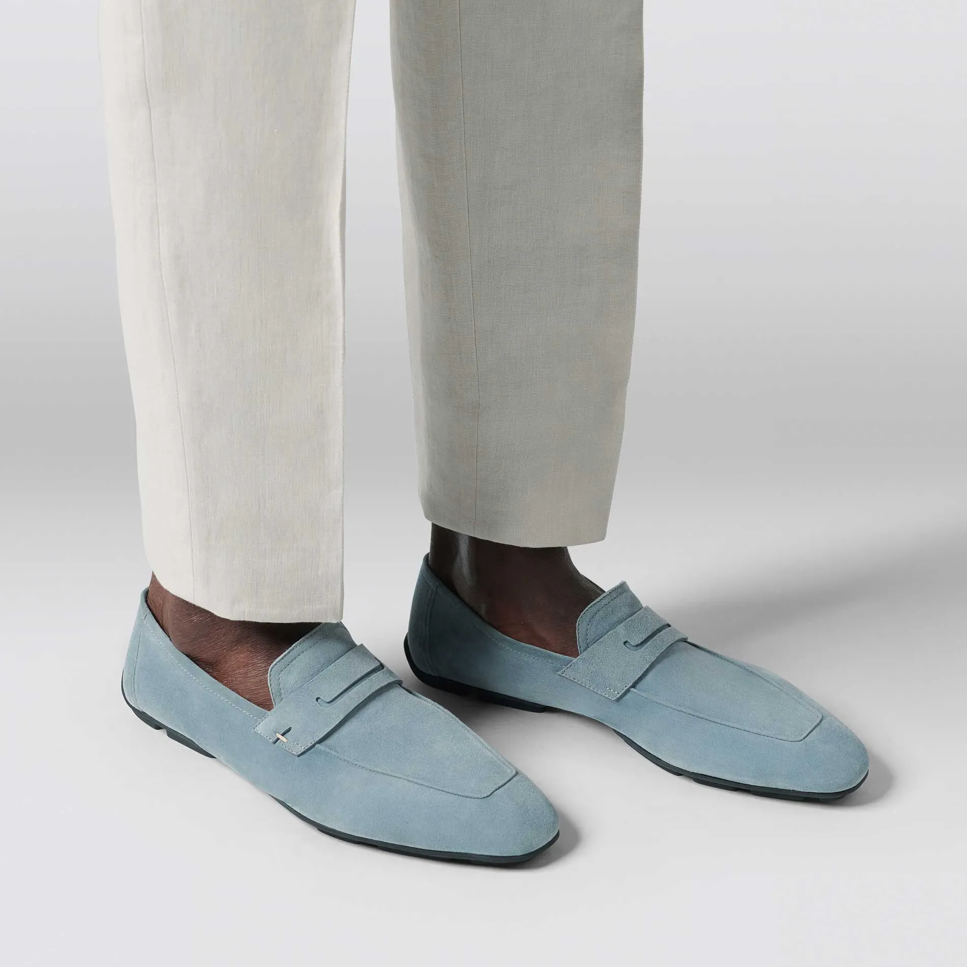 Berluti Mocassin Lorenzo Drive En Cuir Camoscio | Mocassins & Boucles