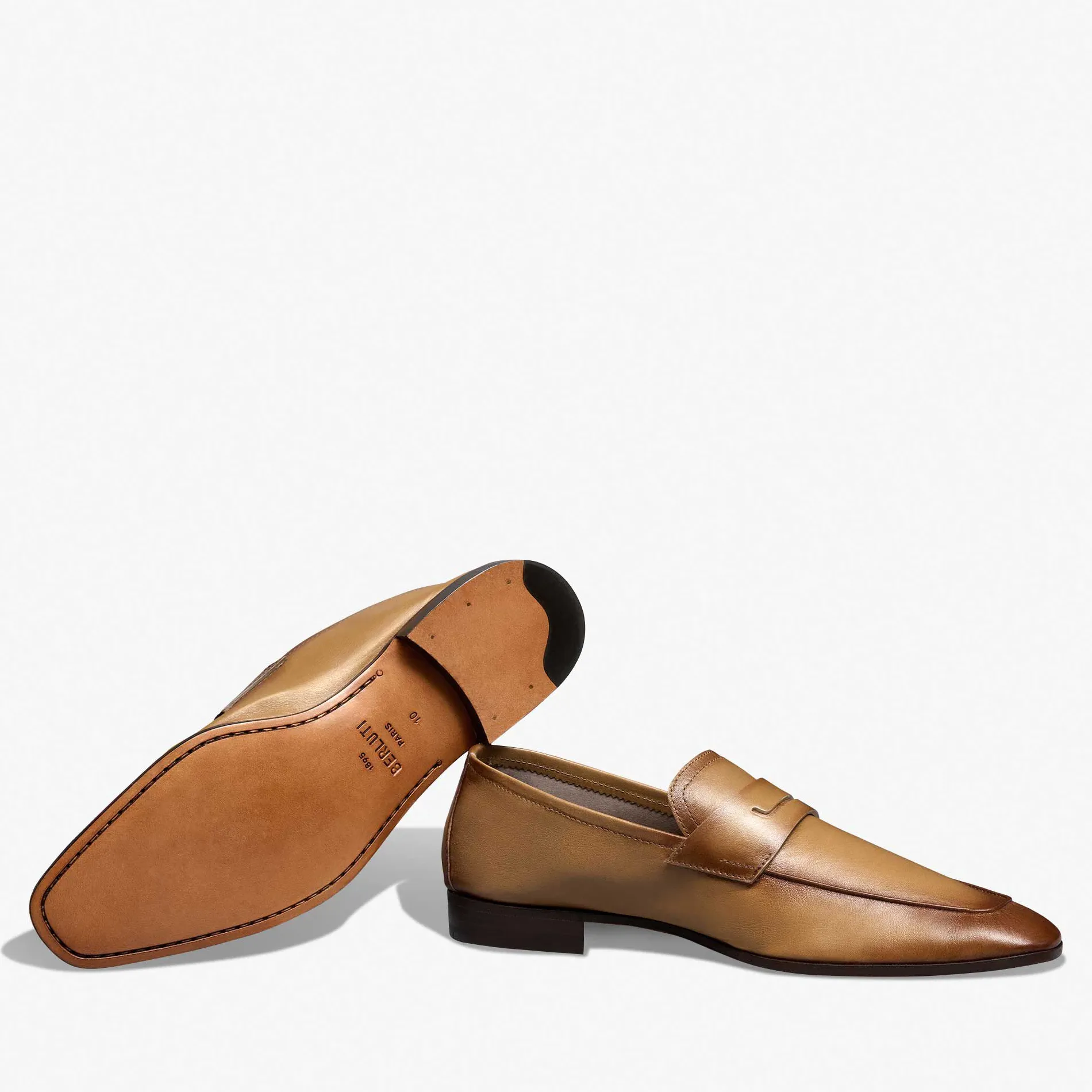Berluti Mocassin Lorenzo En Cuir De Kangourou Scritto | Mocassins & Boucles