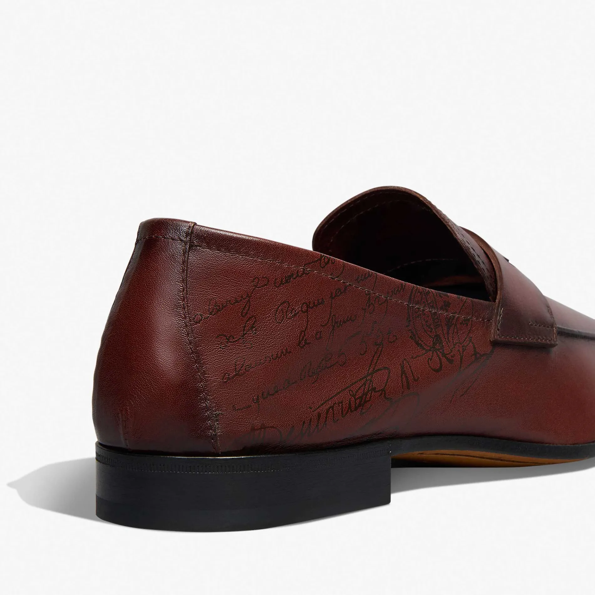 Berluti Mocassin Lorenzo En Cuir De Kangourou Scritto | Mocassins & Boucles