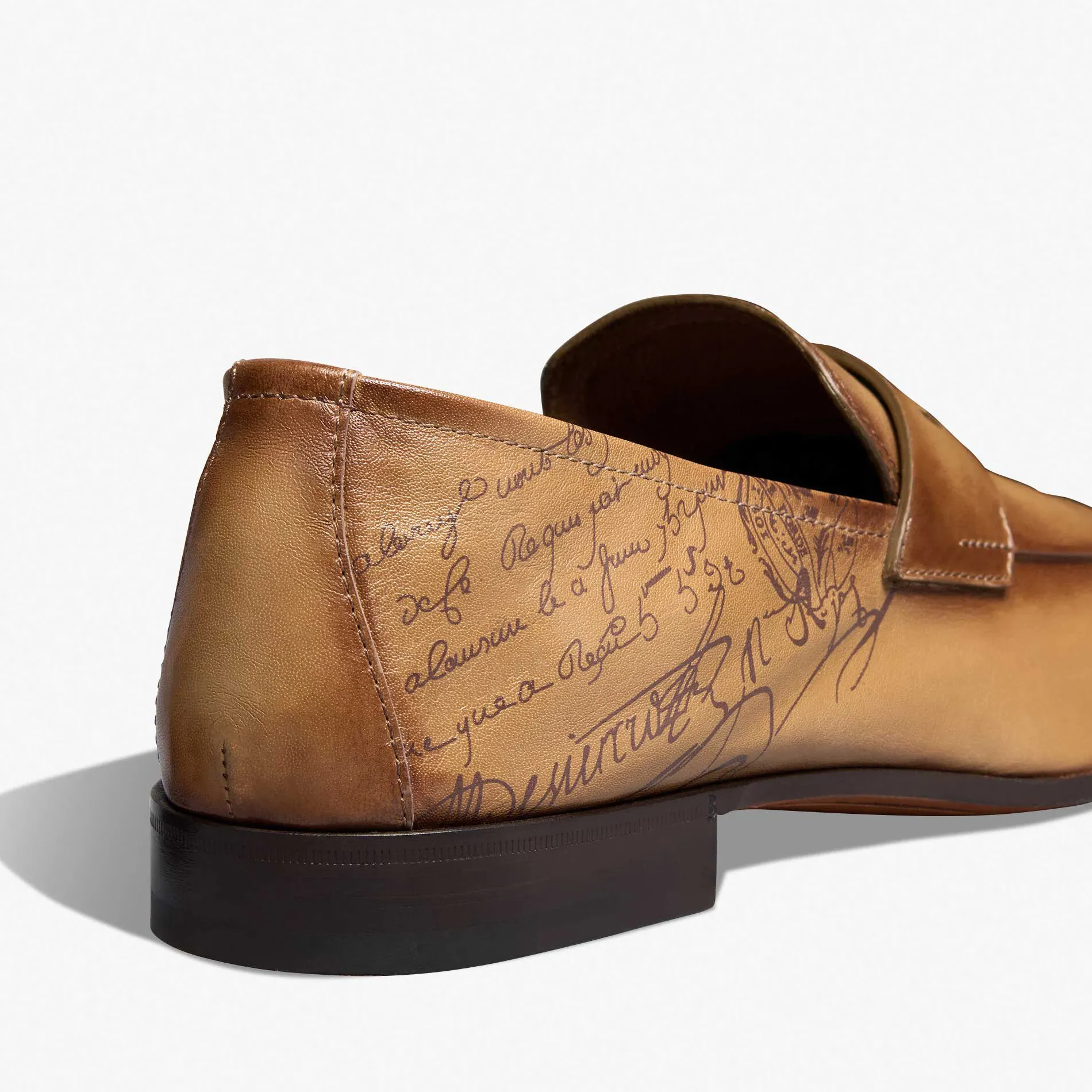 Berluti Mocassin Lorenzo En Cuir De Kangourou Scritto | Mocassins & Boucles