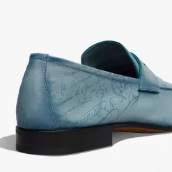 Berluti Mocassin Lorenzo En Cuir De Kangourou Scritto | Mocassins & Boucles