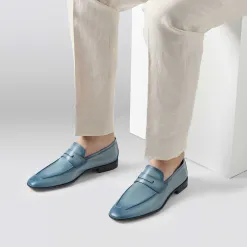 Berluti Mocassin Lorenzo En Cuir De Kangourou Scritto | Mocassins & Boucles