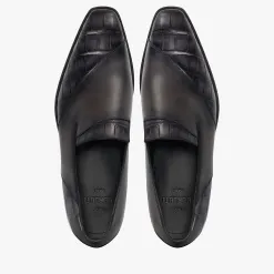 Berluti Mocassin Patchwork D&eacute;mesure En Cuir et Cuir d&rsquo;Alligator | Mocassins & Boucles